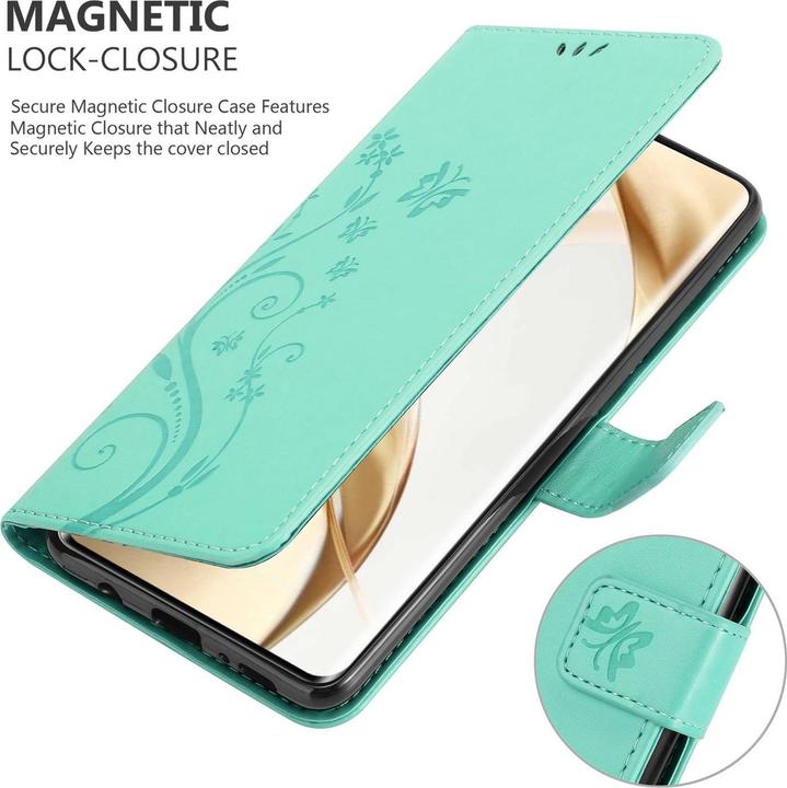 Actual product image Cadorabo Case for Honor 200 Pro Flower Book (Honor 200 Pro)