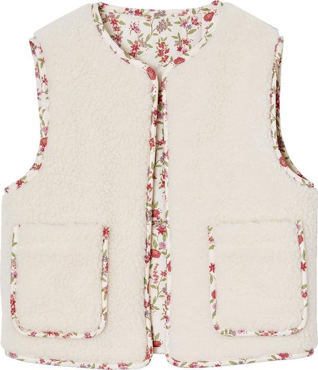 Produktbild Vertbaudet Mädchen Wende-Weste mit Teddyfleece und Recycling-Polyester (146)