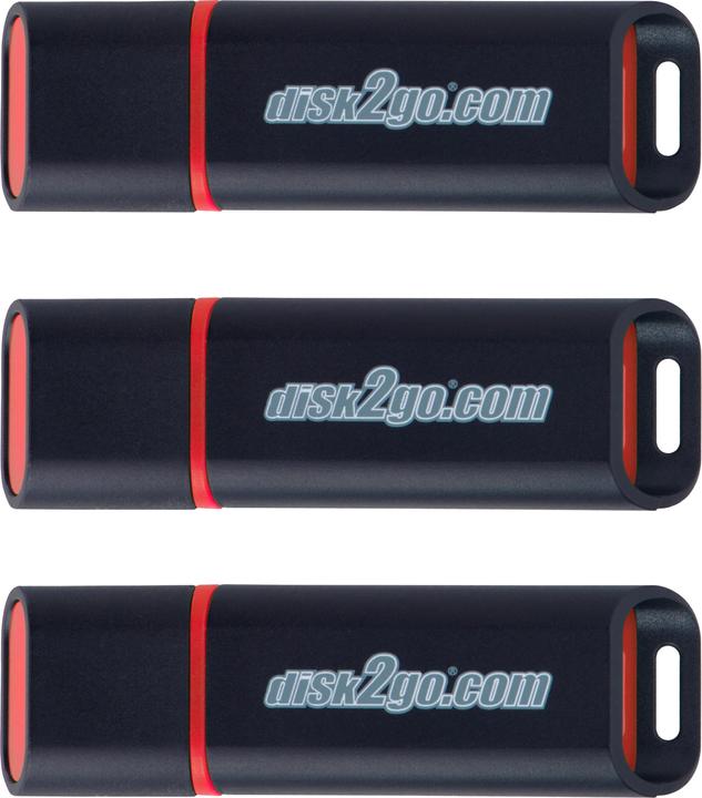 Image du produit Disk2go Passion 2.0 3-Pack (8 Go, USB-A)