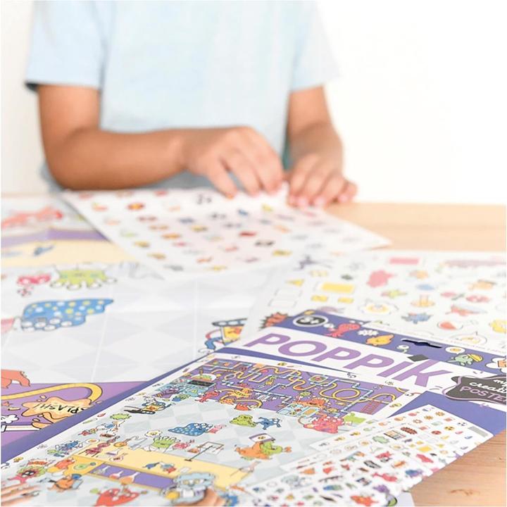 Actual product image Poppik Sticker Creative Poster Crazy Lab