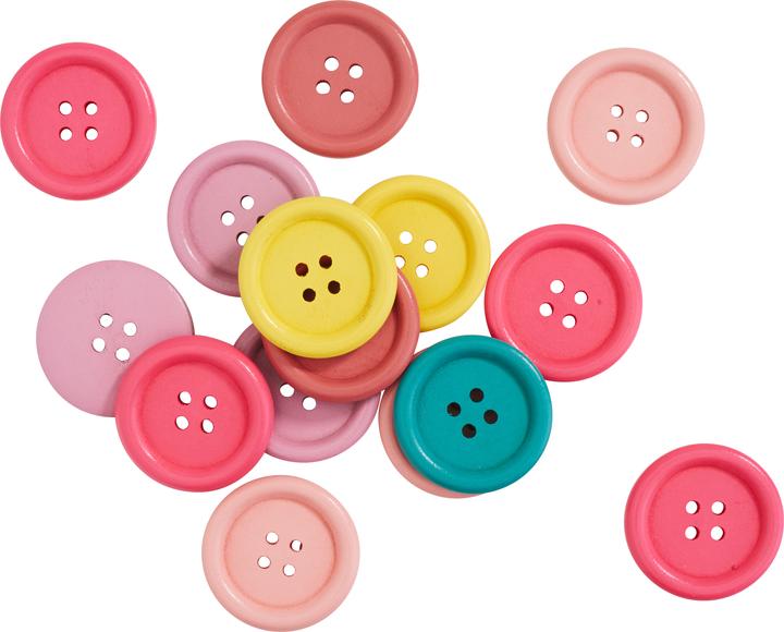 Actual product image VBS Wooden buttons "Pastel mix"