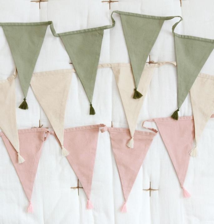 Produktbild A Little Lovely Company Wimpelkette, Creme