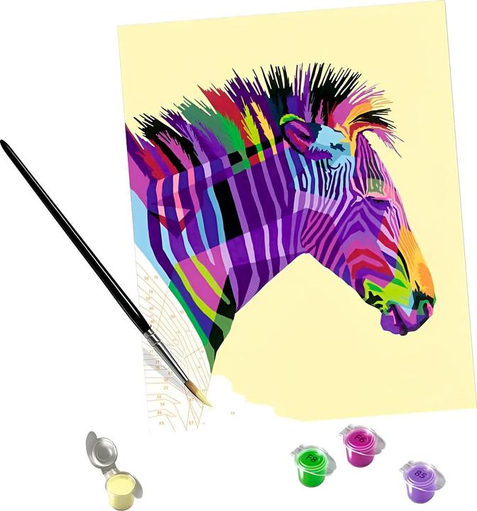 Produktbild Ravensburger Malen nach Zahlen - Pied Zebra