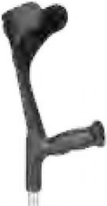 Actual product image Ossenberg Krücke alu/schwarz Hartgriff 140kg