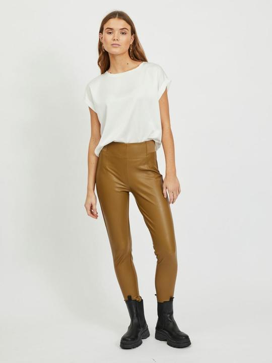 Actual product image Vila Shiny top with short sleeves (36)