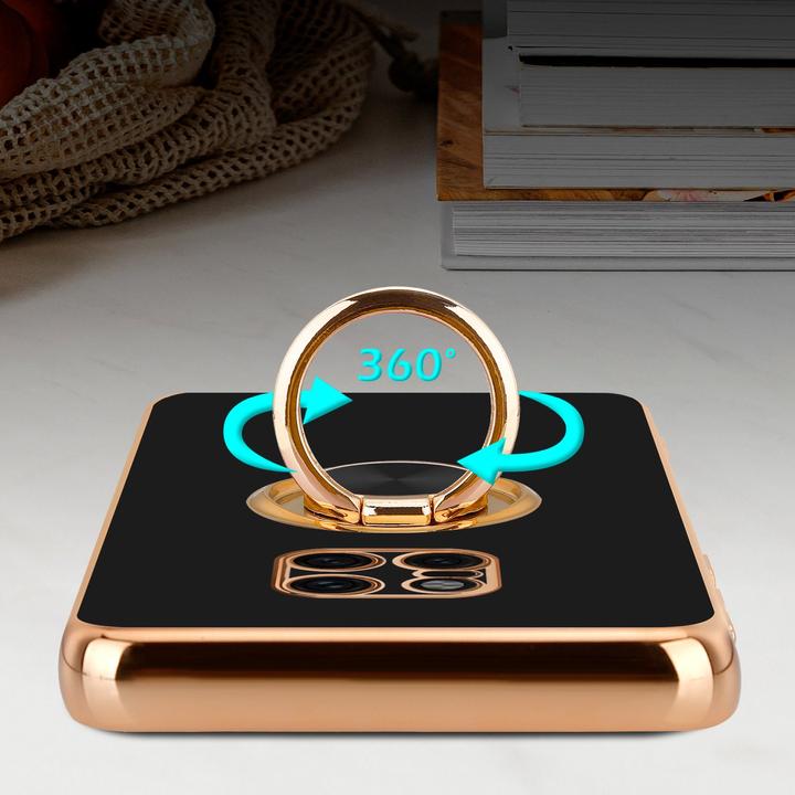 Actual product image Cadorabo Case for Huawei MATE 20 PRO in TPU with camera protection and ring LM089 Style (Mate 20 Pro)