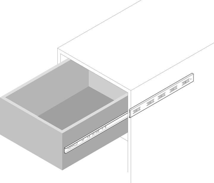 Actual product image Accuride Ball bearing part-extension slides