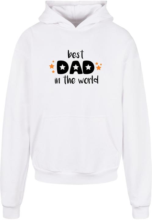 Immagine prodotto Merchcode Festa del papà - Felpa con cappuccio ultra pesante "Best Dad In The World" - 113613 (L)