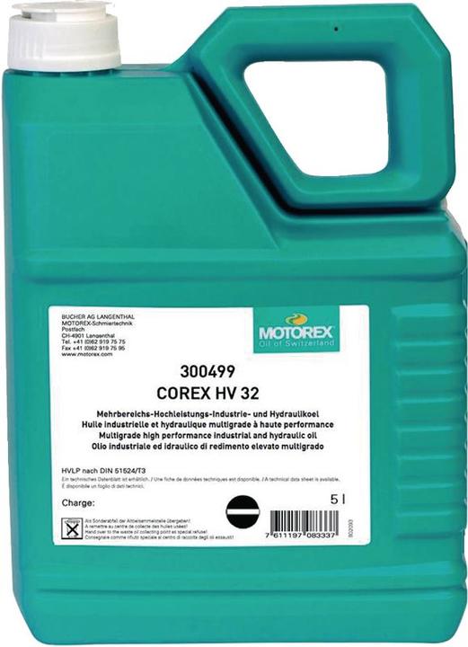 Immagine prodotto Motorex Hydrauliköl Corex HV 32 (5000 ml)