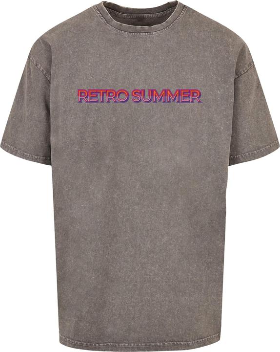 Merchcode Summer - Retro Acid Washed Oversize Tee - 116339 (XS)