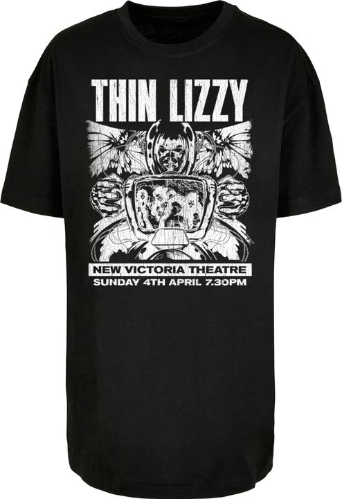 Actual product image Merchcode Ladies Thin Lizzy - New Victoria Theatre Oversized Boyfriend Tee - 160043 (M)