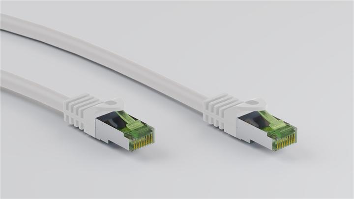 Immagine prodotto Goobay Cavo patch RJ45 con cavo CAT 8.1 S/FTP grezzo, bianco (S/FTP, CAT8.1, 7.50 m)