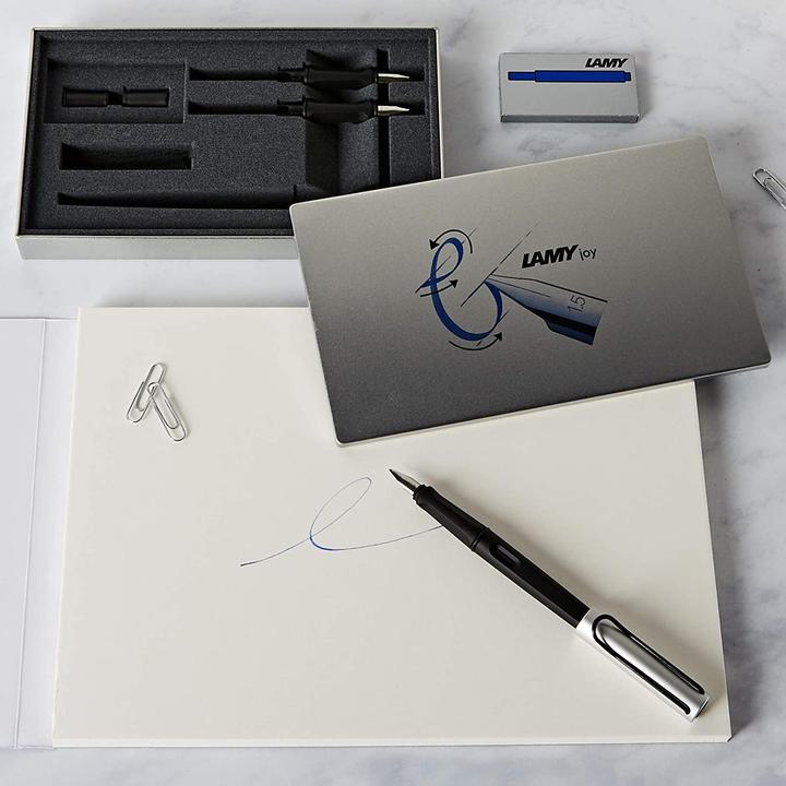 Actual product image Lamy JOY - pen and paper writing set (Black, Grey, 3 x)