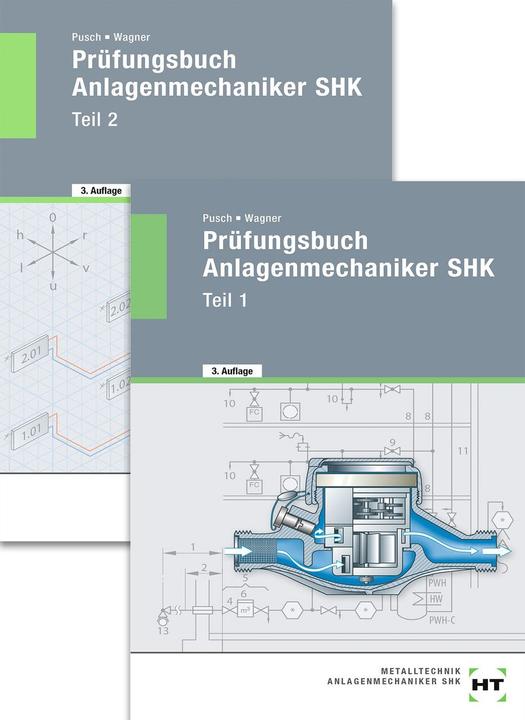 Produktbild Paketangebot Prüfungsbuch Anlagenmechaniker SHK (Deutsch, Peter Pusch, Josef Wagner, 2020)