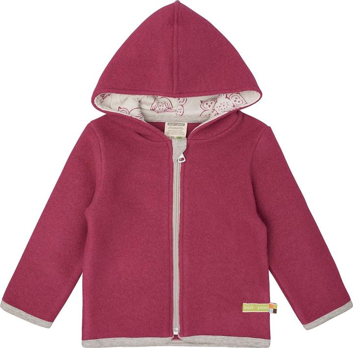 loud + proud Wollfleece-Jacke mit Kapuze (80)