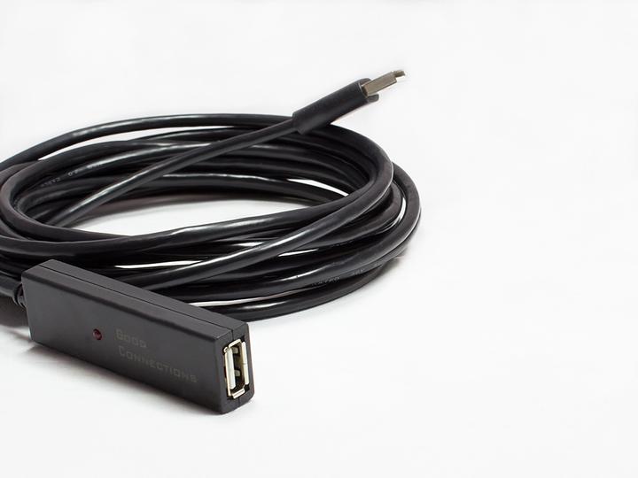 Actual product image Good Connections ACTIVE Extension cable USB 2.0, male A to female A, CU, black, 15m, ® (15 m, USB 2.0)