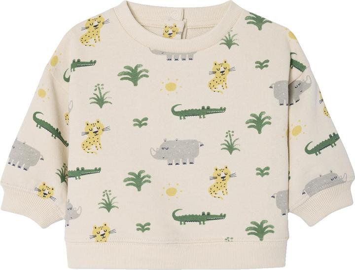 Vertbaudet Baby Sweatshirt mit Dschungeltieren und Recycling-Polyester (62)