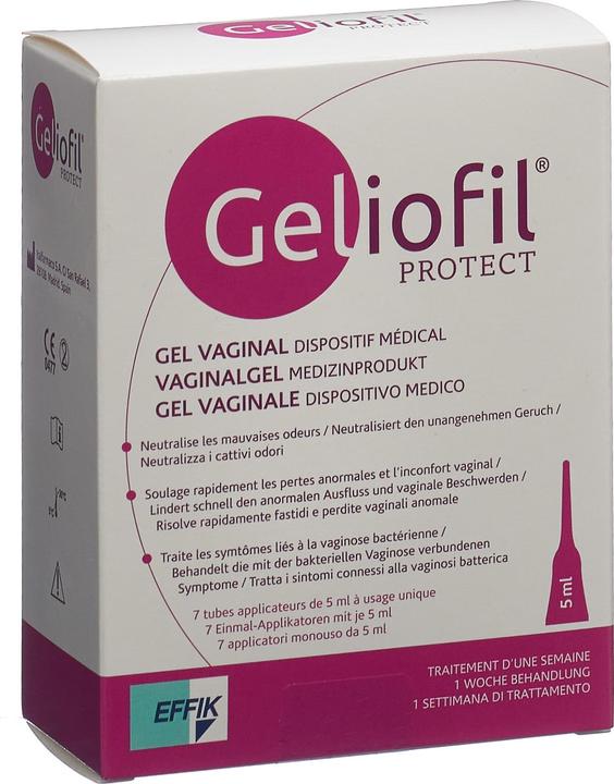 Actual product image Geliofil Vaginal gel medical device (7x5ml) (35 ml, Intimate gel)