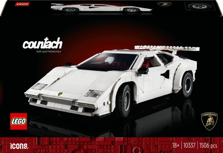 Produktbild LEGO Lamborghini Countach 5000 Quattrovalvole (10337, LEGO Icons, LEGO Seltene Sets)