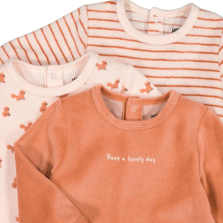 Actual product image La Redoute Collections Cotton 3-Pack Romper (60)