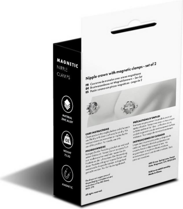Image du produit Prowler Magnetic Nipple Crown Clamps - Silver