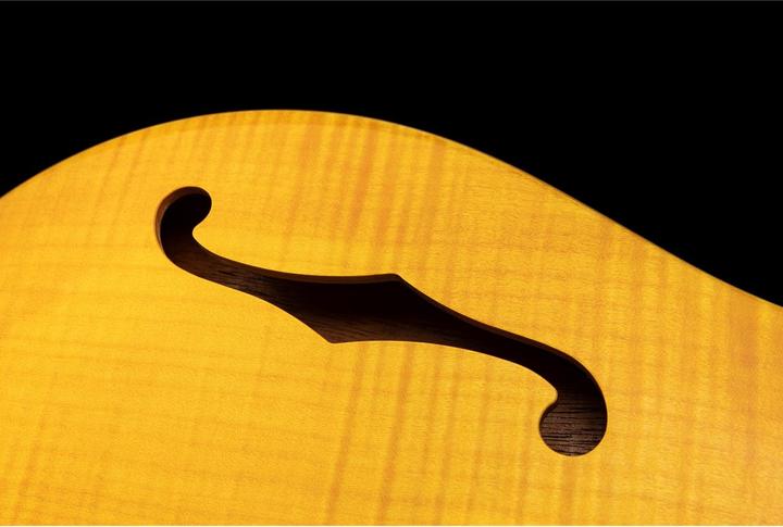 Image du produit PRS SE Custom 22 Semi-Hollow - Jaune Santana (Guitare électrique, Érable, Acajou, Palissandre)