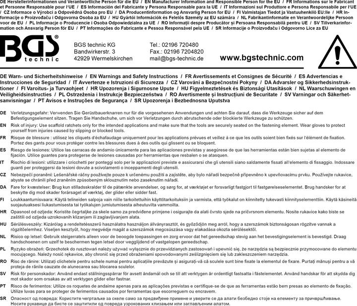 Produktbild BGS Gerüstratsche