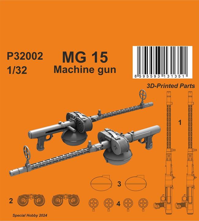 Produktbild CMK MG 15 Machine gun (2 pcs)