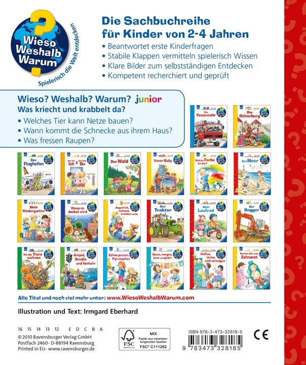 Produktbild Ravensburger Was kriecht und krabbelt da? (Deutsch, Irmgard Eberhard, 2010)