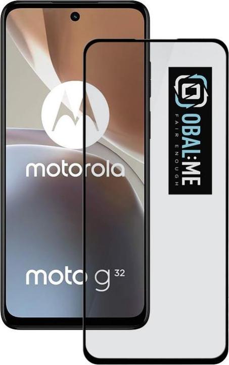 - OBAL:ME 5D Glass Screen Protector for Motorola G32 Black (1 Piece, Motorola Moto G32)