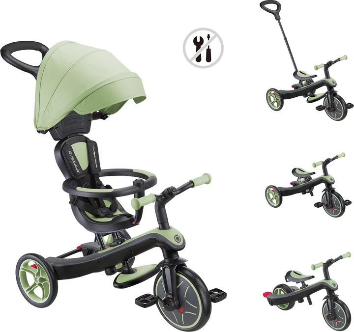 Globber New Trike Explorer 4 in 1 Sauge Driewieler