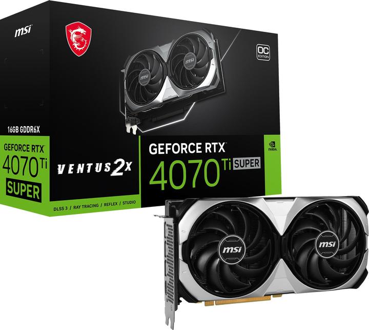 Image du produit MSI GeForce RTX 4070 Ti SUPER 16G VENTUS 2X (16 Go)