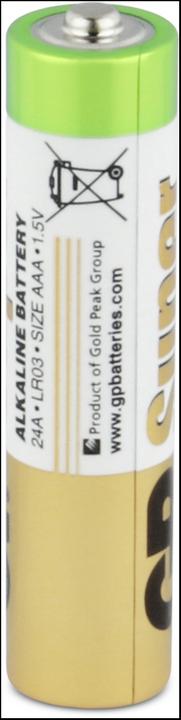 Actual product image GP Batteries Super Alkaline (4 pcs., AAA, 2400 mAh)