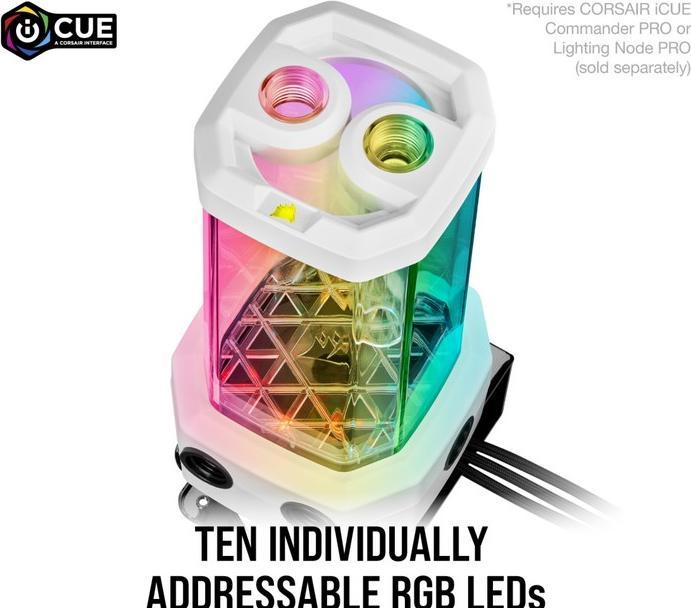 Image du produit Corsair Hydro X Series XD5 RGB D5 Pump réservoir blanc