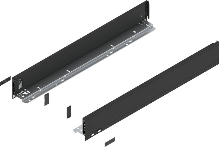 Image du produit Blum LEGRABOX pure Huisserie hauteur M, NL 650, noir carbone mat