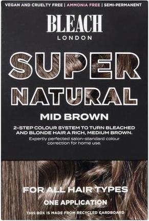 Actual product image Bleach London Mid Brown Super Natural Kit - Semi-Permanent Color Correction