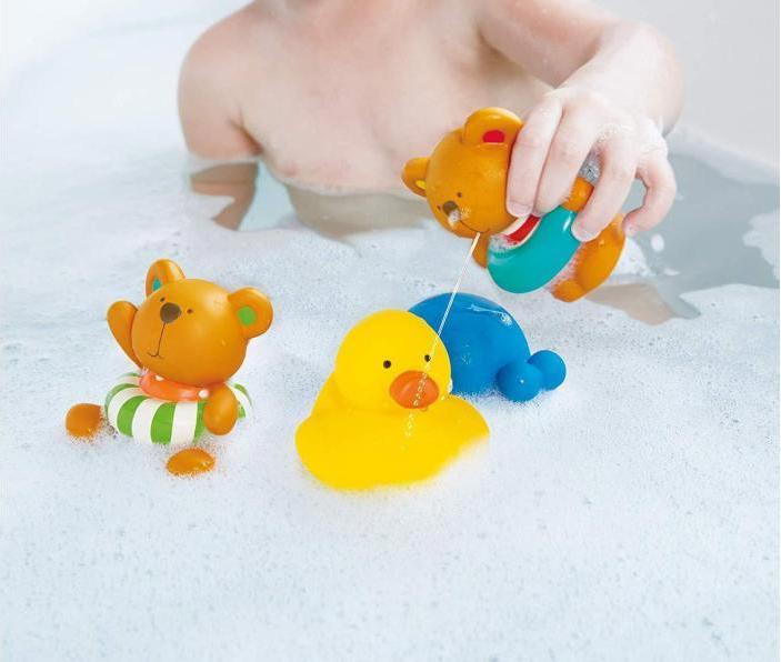 Actual product image Hape Teddy and his friends