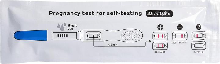 Actual product image Livsane Schwangerschaftstest Schnelle Ergebnisse (2 x)