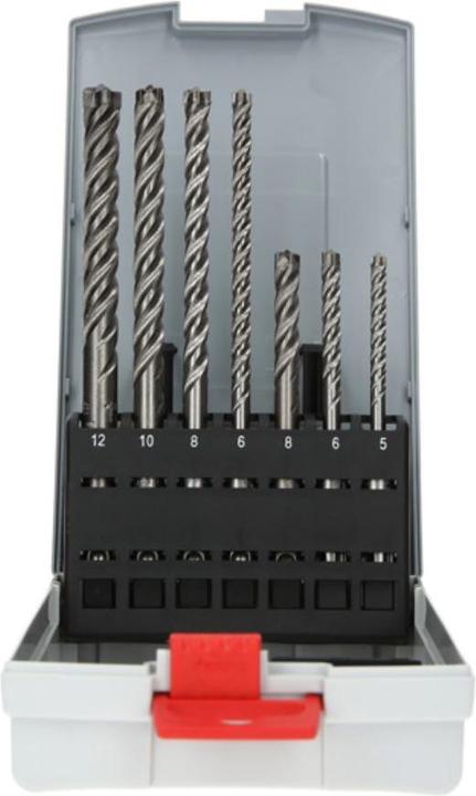 Produktbild Bosch Professional Zubehör Bohrersatz SDS Plus 7X (5.0 mm, 6.0 mm, Ø 8.0 mm, 12.0 mm, 10.0 mm)