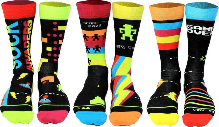 Produktbild United Oddsocks Invaders (3er Pack, 39 - 46)