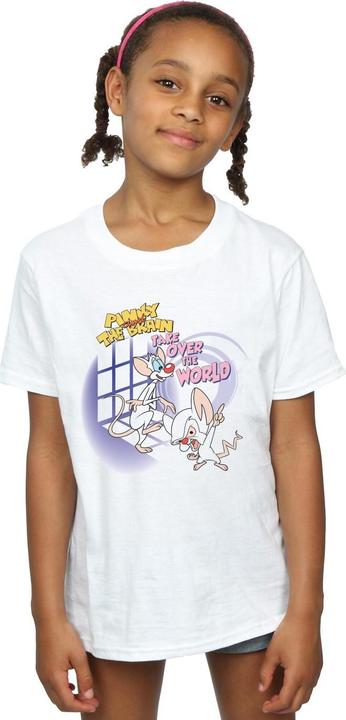 Immagine prodotto Universal Textiles Pinky And The Brain Take Over The World Maglietta Ragazze (104)