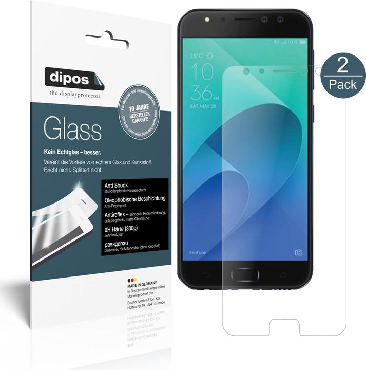 Immagine prodotto Dipos Pellicola Protettiva Anti-Shock (2 Pezzo/i, Asus Zenfone 4 Selfie Pro)