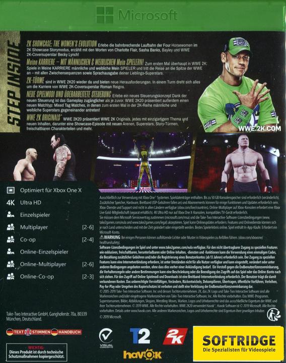 Image du produit 2K Games WWE 2K20 - Édition limitée (Xbox One X, Xbox Series X, DE)