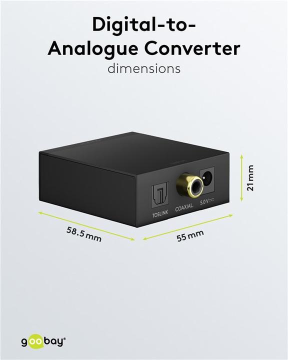 Actual product image Goobay Digital-to-analogue converter (Digital -> Analog)