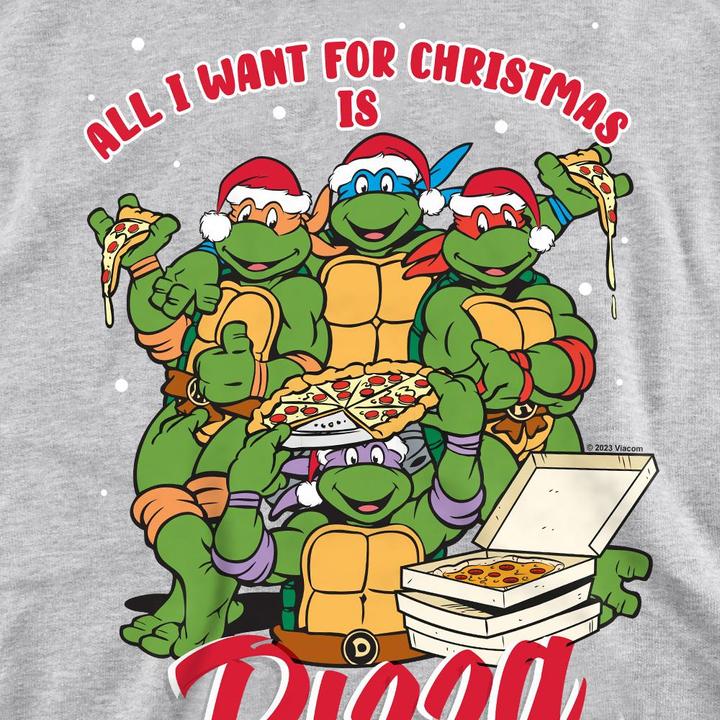 Immagine prodotto Teenage Mutant NT Felpa Natale Pizza Adulto Unisex (XXL)