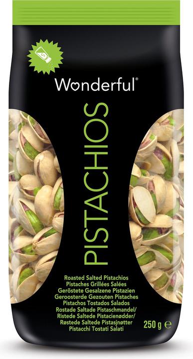 Produktbild Wonderful Pistachios Pistazien geröstet & gesalzen 250 g (256 g)