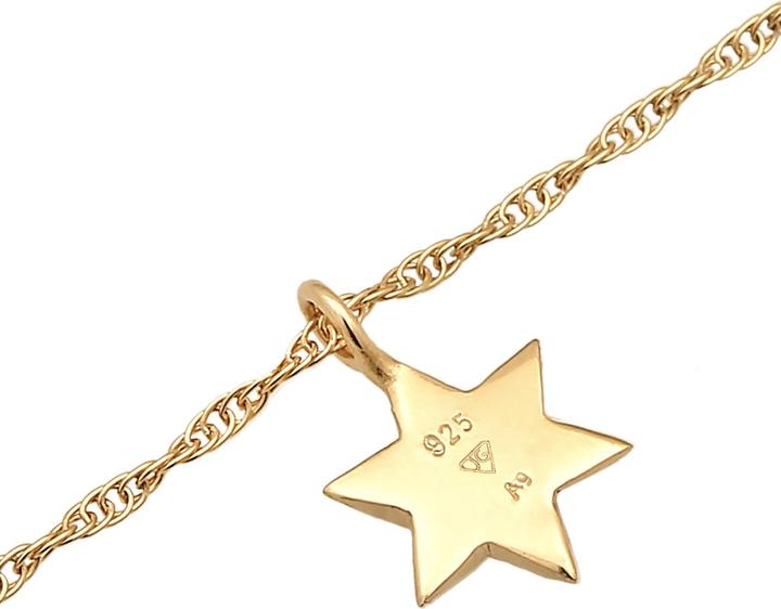Produktbild Elli Halskette Choker Stern Opal Astro 925 Silber (925er Sterling Silber, Synthetischer Opal, 36 cm)
