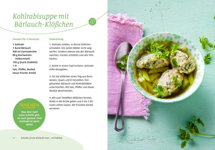Produktbild Senioren Ratgeber: Schnelle, frische Küche für zwei (Deutsch, Wort & Bild Verlag, 2020)