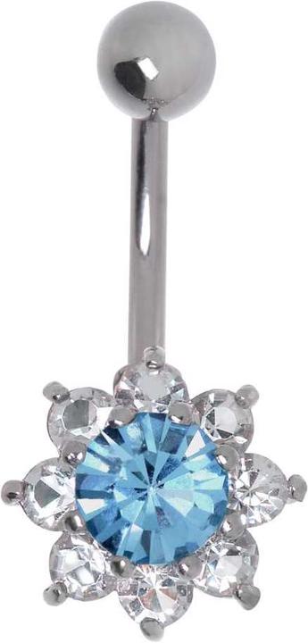 Image du produit Bijouteria Piercing nombril (Acier chirurgical 316L, Cristallin, Laiton rhodié)