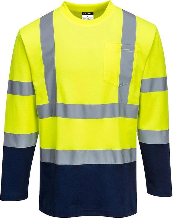 Portwest TShirt hohe Sichtbarkeit Langärmlig (XL)